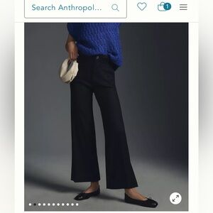 The Colette by Maeve wide leg crop linen pants size 25